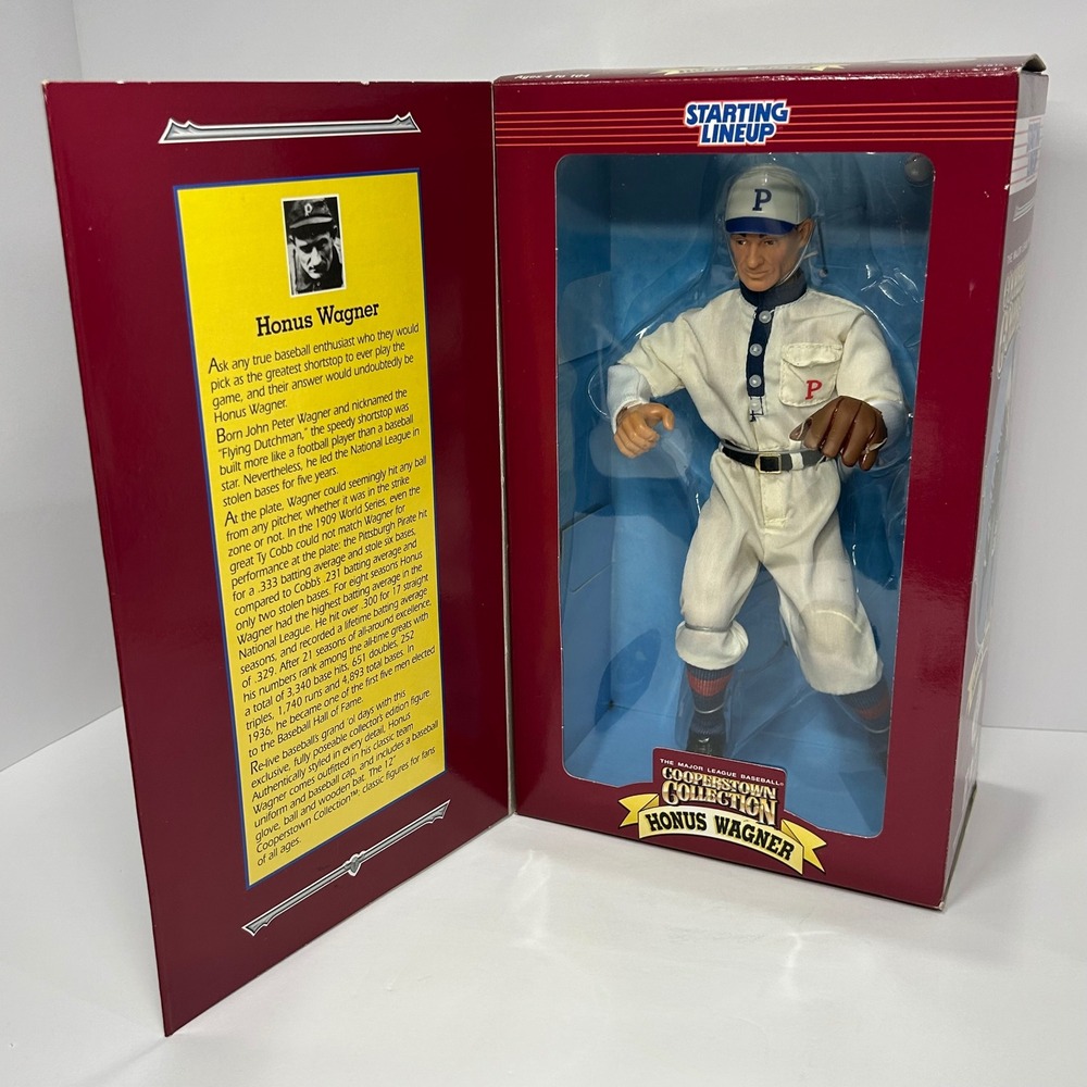 Kenner Starting Lineup Cooperstown Collection Honus Wagner 12" Figure 1996 MLB